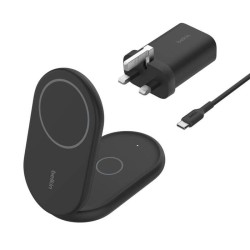 Belkin BoostCharge 2-in-1 Magnetic Foldable Wireless Charger with Qi2 15W