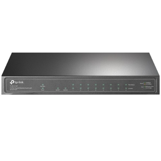 TP-Link 10-Port Gigabit Desktop Switch with 8-Port PoE+ - TP-Link