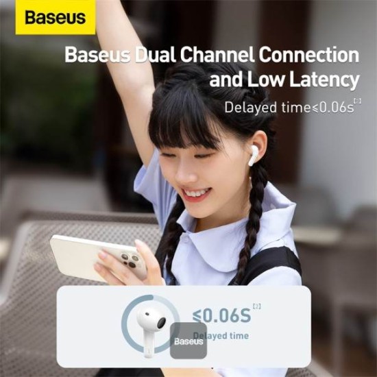 Baseus Bowie E3 Bluetooth Headphone Wireless Headphones (White)