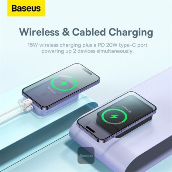 Baseus Airpow 20W Magnetic Mini 20000mAh Wireless Fast Charging Power Bank