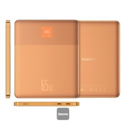 Baseus Blade2 12000mAh Power Bank 65W Fast Charging Ultra Thin Digital Display Intelligent Edition Battery Pack For Laptop
