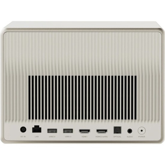 XGimi HORIZON ULTRA 4K Home Smart Projector w/ Dolby Vision, Dual Light System, 2300 ISO Lumens, Up to 200" Screen Size, for Home/Office, 2x 12W Harman/Kardon Speakers, Smart Screen Adaptation - Beige