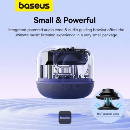 Baseus AeQur V2 Portable Wireless TWS Speaker (Purple)