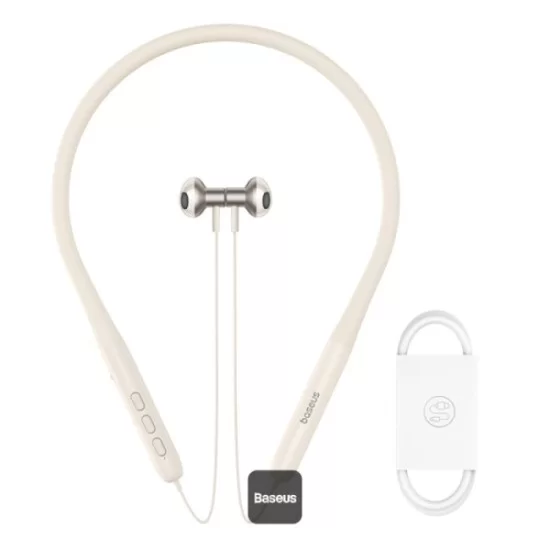 Baseus Bowie P1 Neckband Wireless Earphones (White)