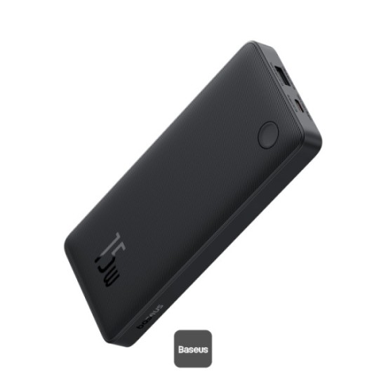 Baseus Airpow Lite 10000mAh Fast Charge Power Bank 15W With Type-C and USB-A Port (Black)