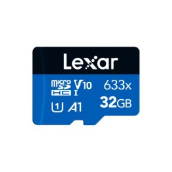 Lexar® High-Performance 633x microSDHC™/ microSDXC™ UHS-I Card BLUE Series (32GB)