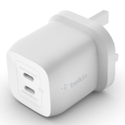 Belkin BoostCharge Pro Dual USB-C GaN Wall Charger with PPS (45W)