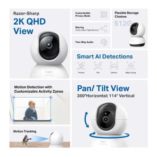 Tp-Link Tapo C220 | Pan/Tilt Wi-Fi Camera