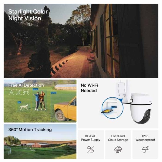 Tp-Link Tapo C501GW | Outdoor Pan/Tilt 4G LTE Camera