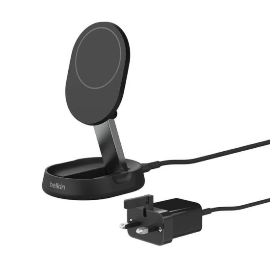 Belkin Convertible Magnetic Wireless Charging Stand with Qi2 15W With Power Supply