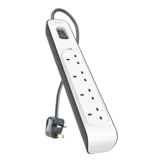 Belkin 4-outlet Surge Protection Strip with 2M Power Cord