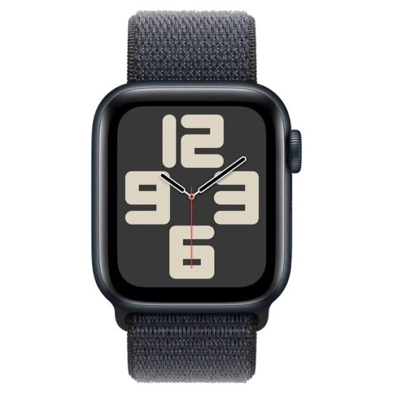 Apple Watch SE GPS, Ink Sport Loop, 40mm Retina LTPO OLED Display, Midnight Aluminium Case