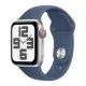 Apple Watch SE GPS + Cellular, Denim Sport Band, 44mm Retina LTPO OLED Display, Silver Aluminium Case (M/L)