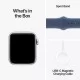 Apple Watch SE GPS + Cellular, Denim Sport Band, 44mm Retina LTPO OLED Display, Silver Aluminium Case (M/L)