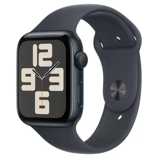 Apple Watch SE GPS + Cellular, Midnight Sport Band, 44mm Retina LTPO OLED Display, Midnight Aluminium Case (S/M)