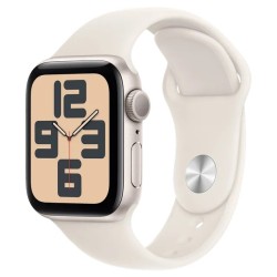 Apple Watch SE GPS + Cellular, Starlight Sport Band, 44mm Retina LTPO OLED Display, Starlight Aluminium Case (M/L)