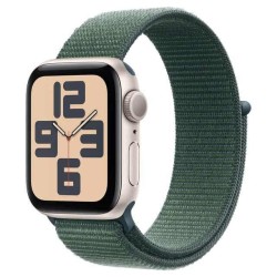 Apple Watch SE GPS, Lake Green Sport Band, 40mm Retina LTPO OLED Display, Starlight Aluminium Case
