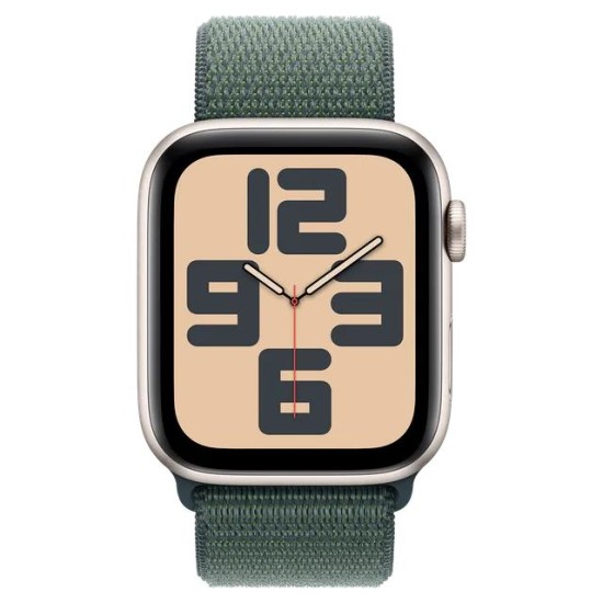 Apple Watch SE GPS + Cellular, Lake Green Sport Loop, 44mm Retina LTPO OLED Display, Starlight Aluminium Case
