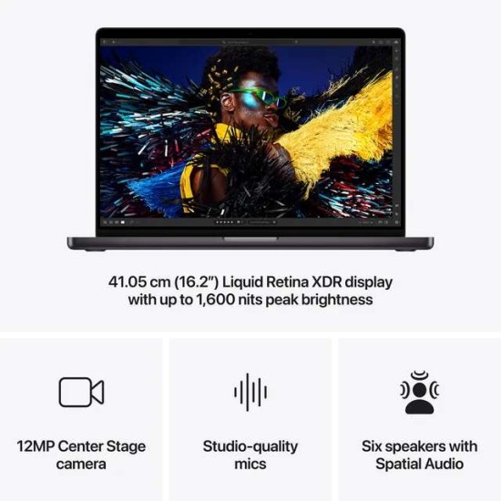 Apple MacBook Pro | M4 Pro Chip | 16 Inch | 14-Core CPU | 20-Core GPU | 48GB RAM | 512GB SSD | English Keyboard | Space Black (2025)