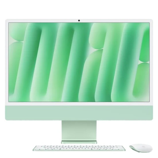Apple iMac | M4 Chip | 24 Inch | 10-Core CPU | 10-Core GPU | 24GB RAM | 512GB SSD | Arabic/Eng Keyboard | Green