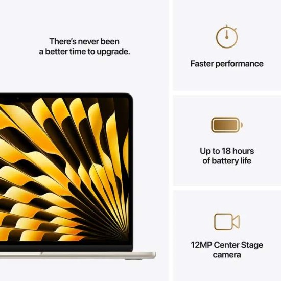Apple MacBook Air | M4 Chip | 13.6 Inch | 10-Core CPU | 10-Core GPU | 24GB RAM | 512GB SSD | English Keyboard | Starlight (2025)