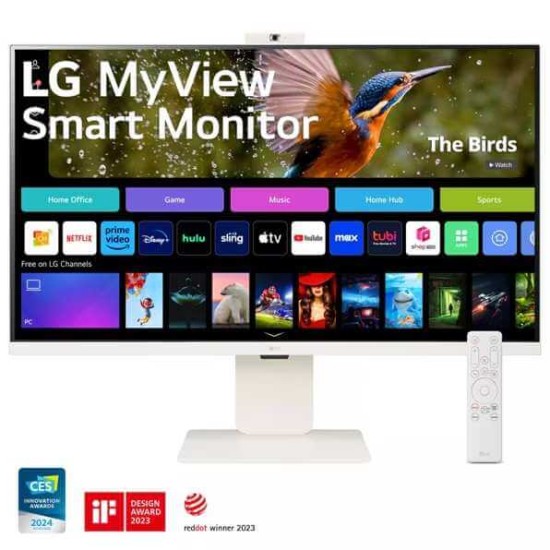 LG 32" 4K UHD IPS MyView Smart Monitor with webOS and Built-in FHD Webcam