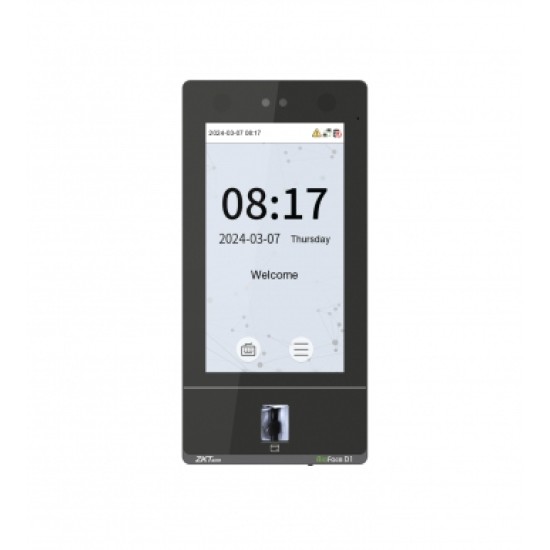 ZK Teco Bio Face D1 SIP-Ready Multi-Biometric Access Control Terminal with Video Intercom Capability