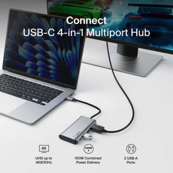 Belkin Connect USB-C 4-in-1 Multiport Adapter