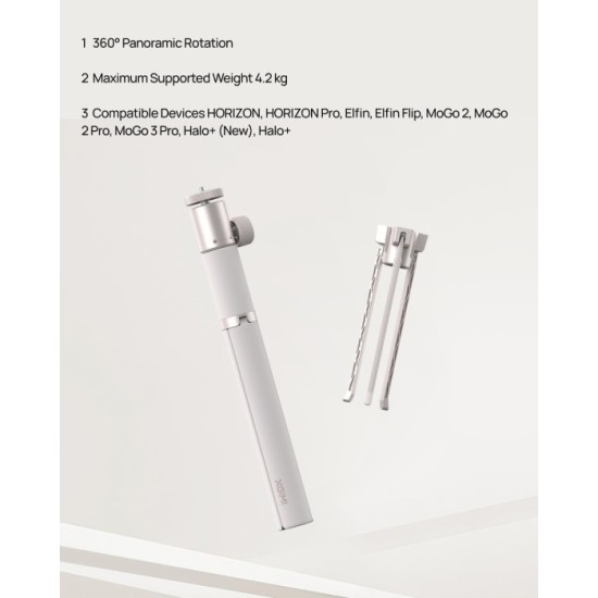 XGimi Light Gold Portable Stand | Versatile Desktop and Floor Stand,Lightweight and Portable, Foldable, 360° Rotation, for HORIZON series, Elfin Flip, MoGo series, and Halo+