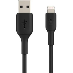 Belkin Boost Charge Lightning to USB-A Cable (3.3', Black, 2-Pack)