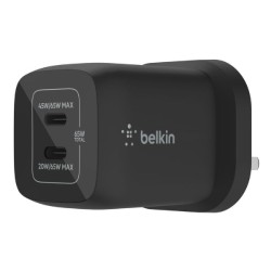 Belkin BoostCharge Pro Dual USB-C GaN Wall Charger with PPS (65W)