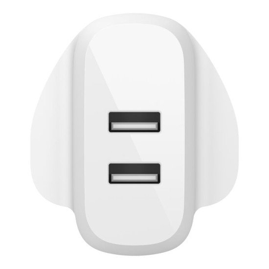 Belkin BoostCharge Dual USB-A Wall Charger 24W + USB-A to USB-C cable
