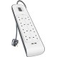 Belkin Surge Protector 8 X 2.4Amp + 2 X 2.4 Amp USB A With Power Cord