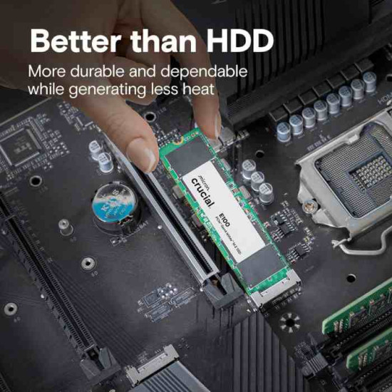 Crucial E100 PCIe Gen4 NVMe M.2 SSD (1TB)