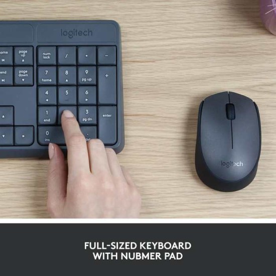 Logitech MK235 Wireless Keyboard and Mouse Combo (Eng/Arabic)