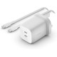 BoostCharge Pro Dual USB-C® GaN Wall Charger with PPS 65W + USB-C to USB-C Cable