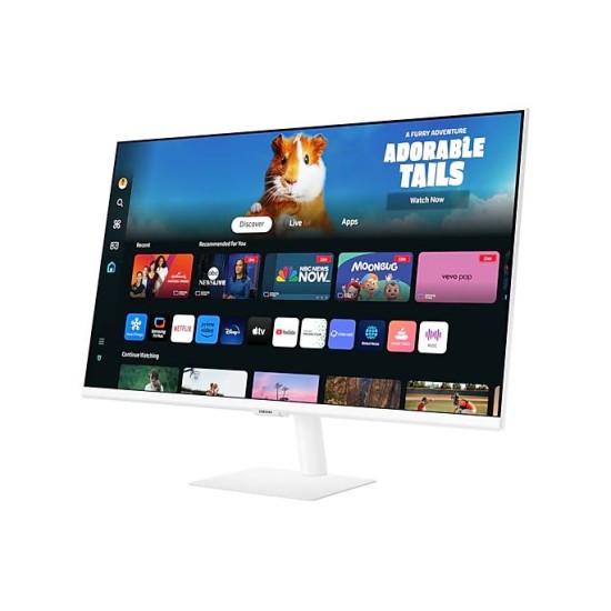 Samsung 27" M50D Smart Screen for Multi Device Experience (White)