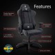 Arozzi Torretta Fabric Ergonomic Rocker Gaming Chair (TORRETTA-SFB-ASH2)