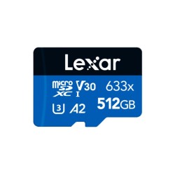 Lexar® High-Performance 633x microSDHC™/ microSDXC™ UHS-I Card BLUE Series (512GB)