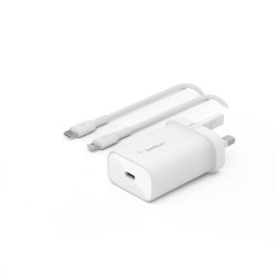 Belkin BoostCharge USB-C PD 3.0 PPS Wall Charger 25W + USB-C to Lightning Cable