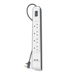 Belkin 2.4 Amp USB Charging 4-outlet Surge Protection Strip
