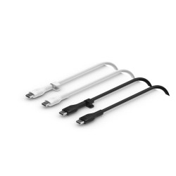 Belkin BoostCharge Flex USB-C to USB-C Cable 60W (3.3ft) (2pack) (Black/White)