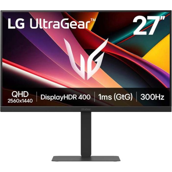 LG 27 inch UltraGear IPS QHD 1440p 300Hz 1ms NVIDIA G-Sync Compatible Gaming Monitor
