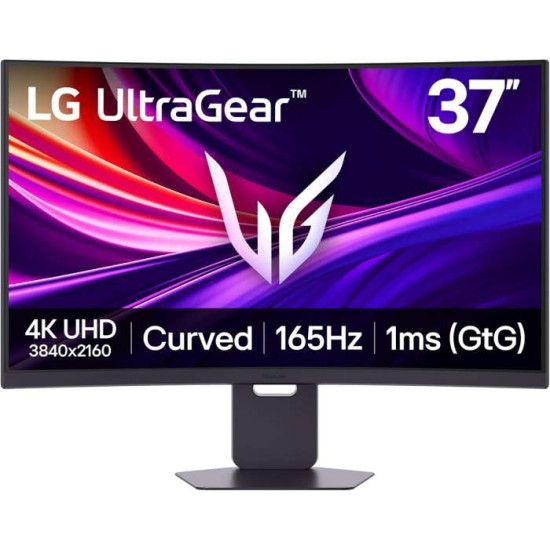 LG 37 Inch UltraGear 4K UHD 165Hz Curved Gaming Monitor with AMD FreeSync Premium Pro and USB-C 65W PD