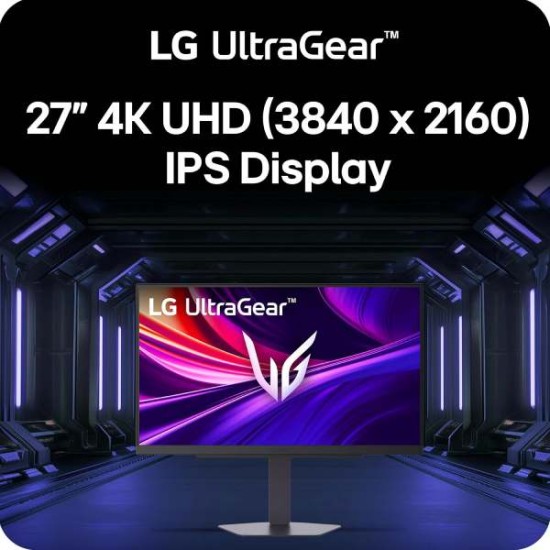 LG 27 Inch LG UltraGear G8 4K IPS Gaming Monitor, UHD 180Hz / FHD 360Hz, 1ms MBR, NVIDIA G-SYNC & AMD FreeSync