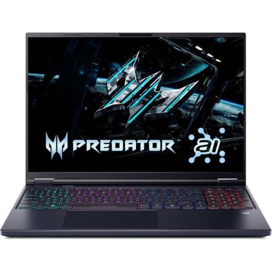 Acer Predator Helios Neo 16S AI | Intel Core Ultra 9-275HX | 32GB RAM | 1TB SSD | GeForce RTX 5070Ti 12GB | Windows 11 Home | 16 inch 240Hz WQXGA Display | Obsidian Black