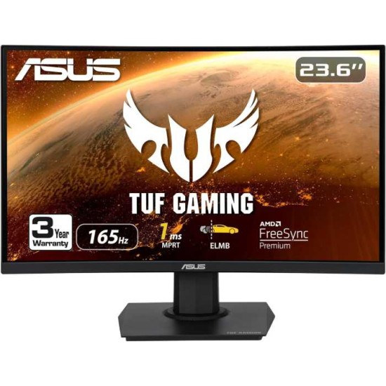 ASUS VG24VQE TUF Gaming 23.6 inch" 1080P FHD Curved Monitor 