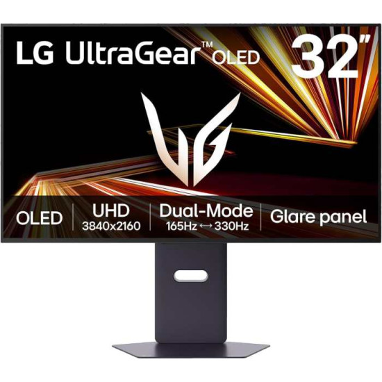 LG 32 Inch UltraGear Glossy OLED Dual Mode 4K UHD 165Hz or FHD 330Hz 0.03ms G-Sync Compatible Gaming Monitor