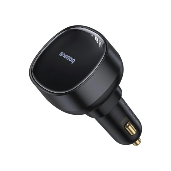 Baseus Enjoyment Pro Car Charger U+Retractable Type-C Cable (60W)