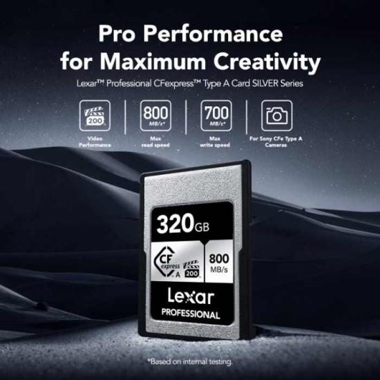 Lexar® Professional CFexpress™ Type A Card SILVER Series (160GB)